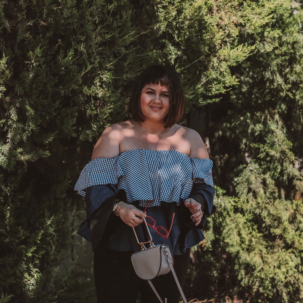 Blue, Black and Gray Sleeves Tube Top - Picture 5 of 8